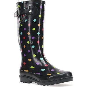 〽️Women's Dot City Black Western Chief  Waterproof Rain Outdoor Gardening Boots